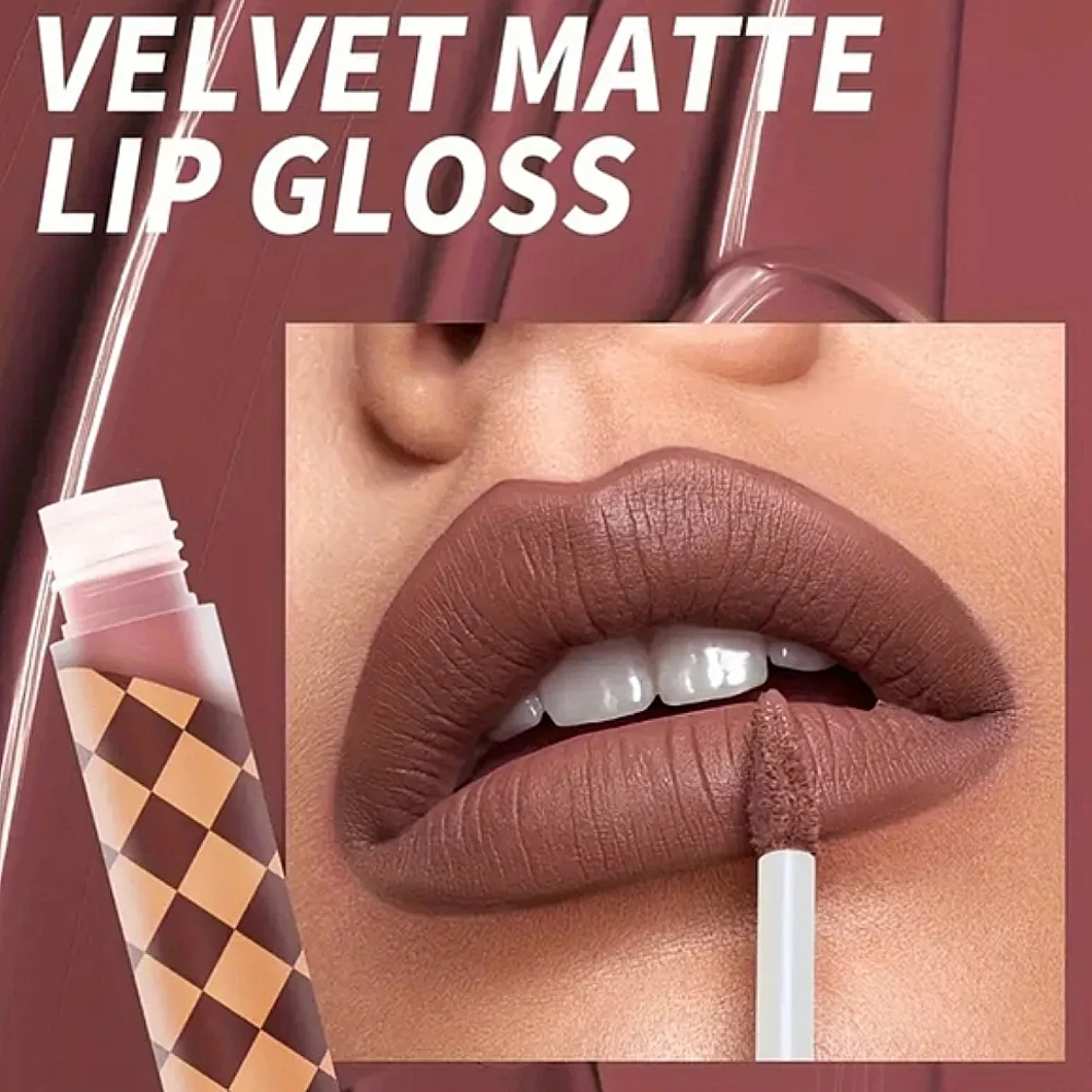 🆕️CHOCOLATE MATTE LIQUID LIPSTICK SET ALL DAY WEAR & ANTI SMUDGING